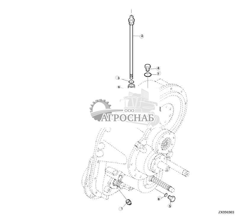 Щуп для измерения уровня, трансмиссия IVLOC™ 